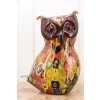 Szkło Murano Style - Kolorowa Sowa Ptak - Figura Rzeźba - Dekoracja