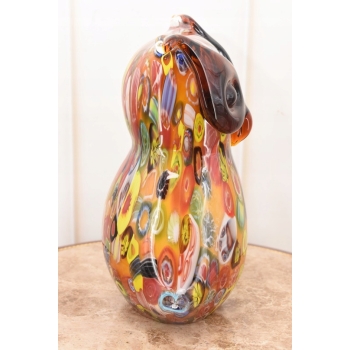 Szkło Murano Style - Kolorowa Sowa Ptak - Figura Rzeźba - Dekoracja