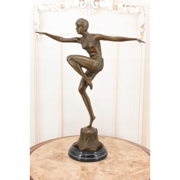 Tancerka Baletnica - Kobieta z Brązu - Figura Brąz - Prezent Paris Prezent