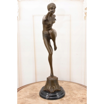 Tancerka Baletnica - Kobieta z Brązu - Figura Brąz - Prezent Paris Prezent