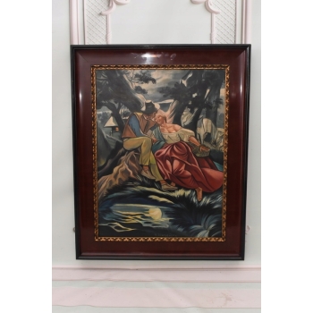 Zofia Stryjeńska - GÓRAL I GÓRALKA - Stary Obraz na Płótnie - Unikat