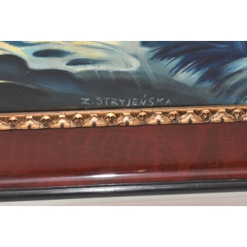 Zofia Stryjeńska - GÓRAL I GÓRALKA - Stary Obraz na Płótnie - Unikat