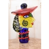 Szkło Murano GLASS - DAMA W KAPELUSZU FIGURA 30CM