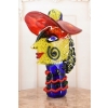 Szkło Murano GLASS - DAMA W KAPELUSZU FIGURA 30CM