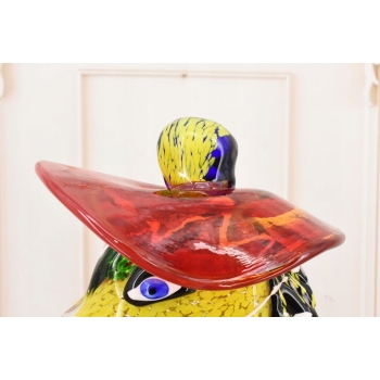 Szkło Murano GLASS - DAMA W KAPELUSZU FIGURA 30CM