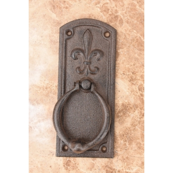 Kołatka do Drzwi - Secesja - Żeliwna - Dzwonek Rustykalny 20 cm Brązowa