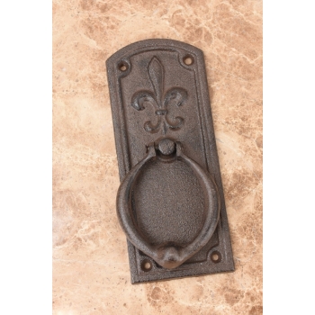 Kołatka do Drzwi - Secesja - Żeliwna - Dzwonek Rustykalny 20 cm Brązowa