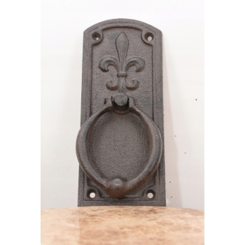 Kołatka do Drzwi - Secesja - Żeliwna - Dzwonek Rustykalny 20 cm Brązowa