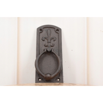 Kołatka do Drzwi - Secesja - Żeliwna - Dzwonek Rustykalny 20 cm Brązowa