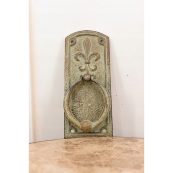 Kołatka do Drzwi - Secesja - Żeliwna - Dzwonek Rustykalny 20 cm Patyna