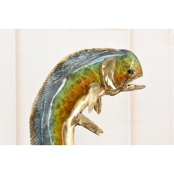 Dorada Królewska - Ryba - Figura Rzeźba z Brązu Złoconego - Prezent