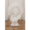 Popiersie Indianinki - Indianin Apacz Wódz - Figura Rzeźba - Dekoracja
