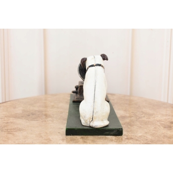 Pies Przy Gramofonie - Figura Rzeźba z Żeliwa - Gramofon - Muzyk Prezent