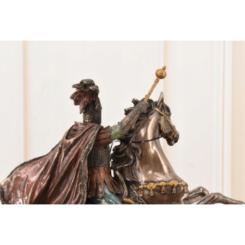 Król Jan III Sobieski - Figurka Król Władca - Rzeźba Statuetka - USZKODZONA