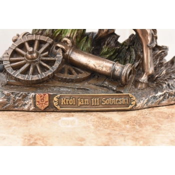 Król Jan III Sobieski - Figurka Król Władca - Rzeźba Statuetka - USZKODZONA