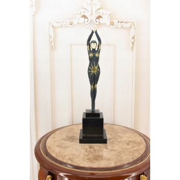 Demetre Chiparus - Tancerka Starfish - Figura z Brązu Malowana Rzeźba