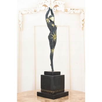 Demetre Chiparus - Tancerka Starfish - Figura z Brązu Malowana Rzeźba