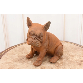 Żeliwny Bulldog - Pies Piesek - Figura Rzeźba z Żeliwa - Dekoracja Dom