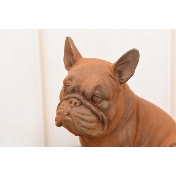Żeliwny Bulldog - Pies Piesek - Figura Rzeźba z Żeliwa - Dekoracja Dom