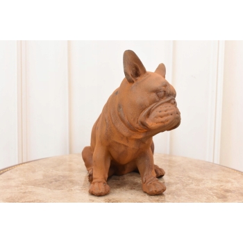 Żeliwny Bulldog - Pies Piesek - Figura Rzeźba z Żeliwa - Dekoracja Dom