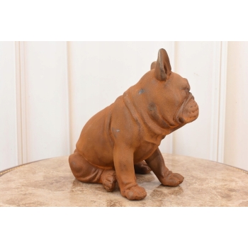 Żeliwny Bulldog - Pies Piesek - Figura Rzeźba z Żeliwa - Dekoracja Dom