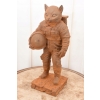 Kosmiczny Kot - Kotek Astronauta - Figura Rzeźba z Żeliwa - Dekoracja 37 cm