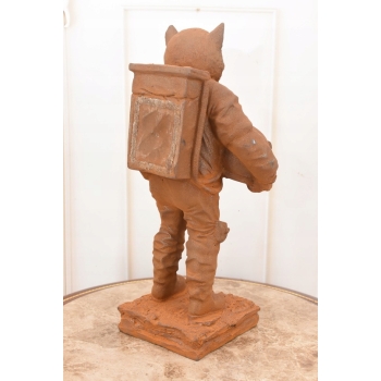 Kosmiczny Kot - Kotek Astronauta - Figura Rzeźba z Żeliwa - Dekoracja 37 cm