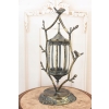 Latarnia Lampa na Świece - Latarnia Szkło Ptaki - Dekoracja
