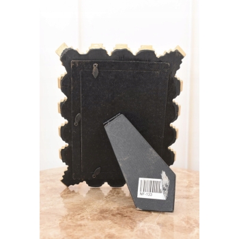 Złota Ramka na Zdjęcia Art Deco - Obraz Kryształki - Prezent Ślub