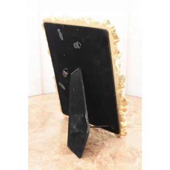 Złota Ramka na Zdjęcia Art Deco - Obraz - Prezent Ślub