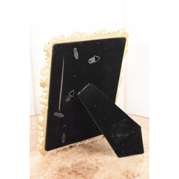 Złota Ramka na Zdjęcia Art Deco - Obraz - Prezent Ślub