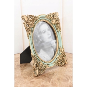 złoto zielona RAMKA RAMA NA ZDJĘCIA secesja