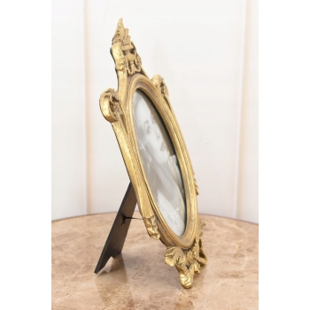 Złota Ramka na Zdjęcia Art Deco - Obraz - Prezent Ślub - Secesja