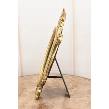 Złota Ramka na Zdjęcia Art Deco - Obraz - Prezent Ślub - Secesja