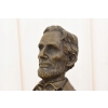 Popiersie Abraham Lincoln - Prezydent USA - Figura Rzeźba z Brązu - Sygn