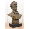 Popiersie Abraham Lincoln - Prezydent USA - Figura Rzeźba z Brązu - Sygn