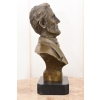 Popiersie Abraham Lincoln - Prezydent USA - Figura Rzeźba z Brązu - Sygn