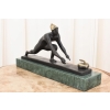 Curlingowiec - Curling - Sport Zimowy - Figura Rzeźba z Brązu - Prezent