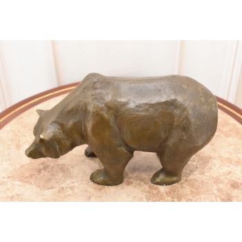 Niedźwiedź z Brązu - Miś Grizzly - Figura Rzeźba Brąz - Prezent Dekoracja
