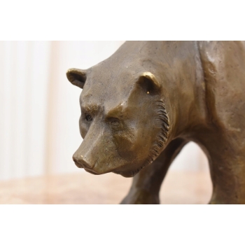 Niedźwiedź z Brązu - Miś Grizzly - Figura Rzeźba Brąz - Prezent Dekoracja