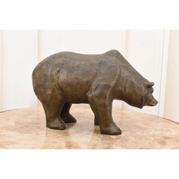 Niedźwiedź z Brązu - Miś Grizzly - Figura Rzeźba Brąz - Prezent Dekoracja