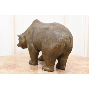 Niedźwiedź z Brązu - Miś Grizzly - Figura Rzeźba Brąz - Prezent Dekoracja