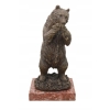 Niedźwiedź z Winogronem - Miś Grizzly Figura Rzeźba Brąz Prezent Dekoracja