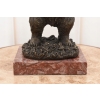 Niedźwiedź z Winogronem - Miś Grizzly Figura Rzeźba Brąz Prezent Dekoracja