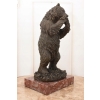 Niedźwiedź z Winogronem - Miś Grizzly Figura Rzeźba Brąz Prezent Dekoracja