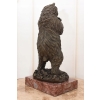 Niedźwiedź z Winogronem - Miś Grizzly Figura Rzeźba Brąz Prezent Dekoracja