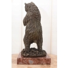 Niedźwiedź z Winogronem - Miś Grizzly Figura Rzeźba Brąz Prezent Dekoracja