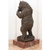 Niedźwiedź z Winogronem - Miś Grizzly Figura Rzeźba Brąz Prezent Dekoracja