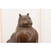 Fernando Botero - Gruby Modernistyczny Kot - Figura Rzeźba z Brązu - Ozdoba