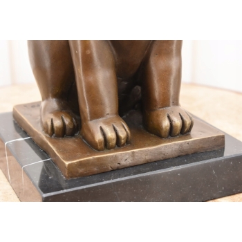 Fernando Botero - Gruby Modernistyczny Kot - Figura Rzeźba z Brązu - Ozdoba